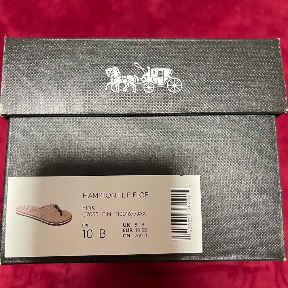 Coach flip flops size 10, never worn - Picture 8 of 8